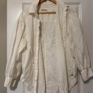 We The Free Cream Casual Button Down Shirt